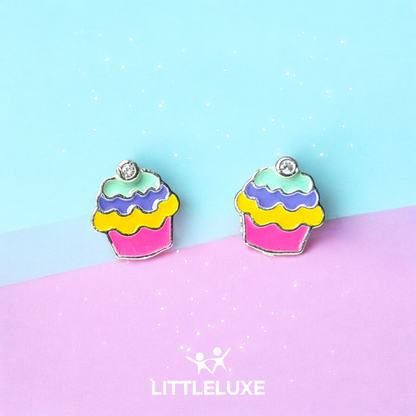 Benim Küçük Cupcake'im Gümüş Kız Çocuk Küpe