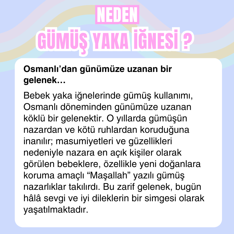 925 Ayar Gümüş Bebek İğnesi İsimli Bebek Maşallah İğnesi Bebek Yaka İğnesi Bebek Nazarlık İğne Altın